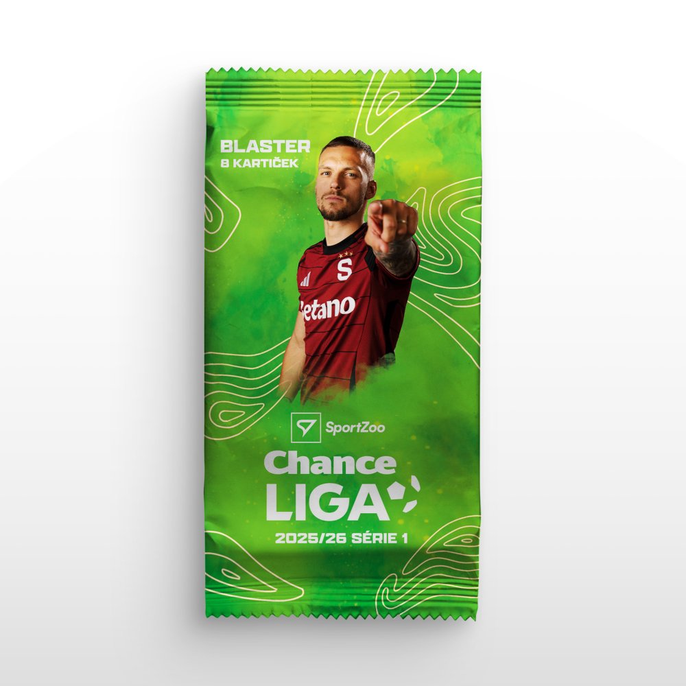 Blaster balíček - futbalové kartičky SportZoo Chance Liga 2025/26 - 1. séria