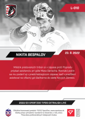 L-010 Nikita Bespalov TEL 2022/23 LIVE