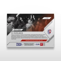 Football trading card L-22 FK PARDUBICE - SportZoo Chance Liga 2025/26 LIVE