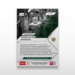 Fotbalová kartička L-49 Przemysław Mazan - SportZoo Betclic 1 Liga 2025/26 LIVE