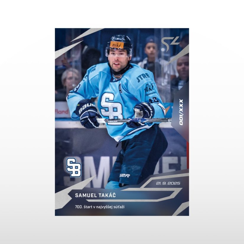 Hockey trading card L-05 SAMUEL TAKÁČ - SportZoo Tipsport liga 2025/26 LIVE