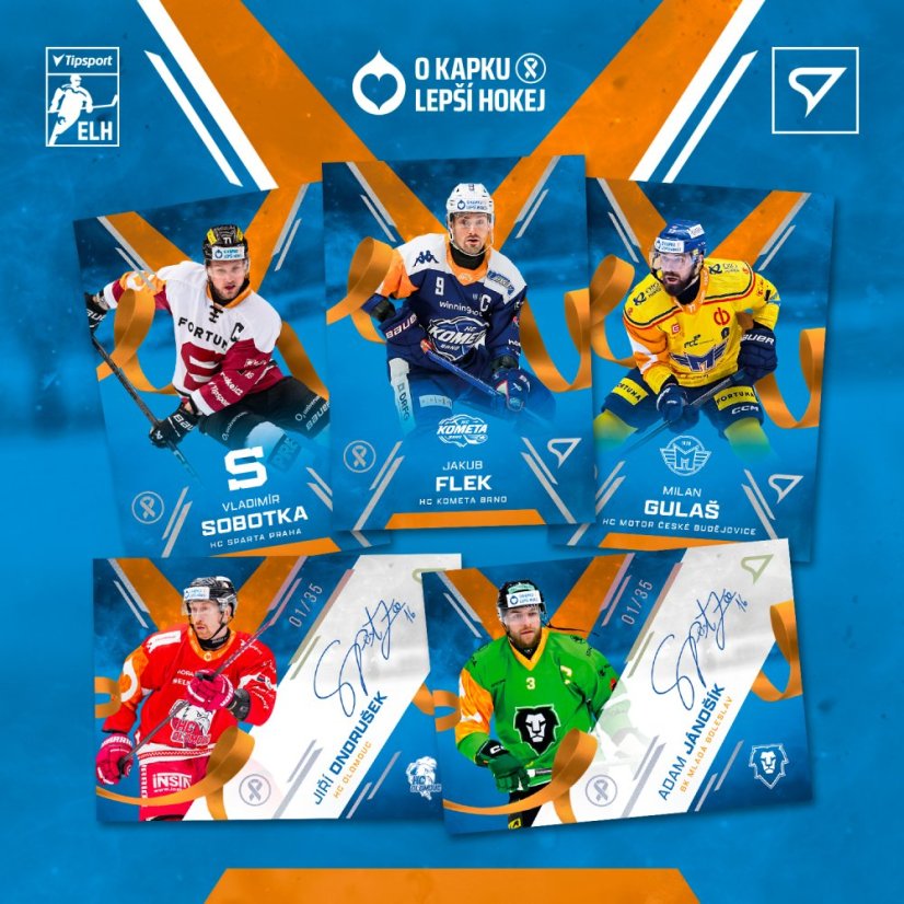 Sběratelské kartičky hvězd Tipsport ELH 2025
