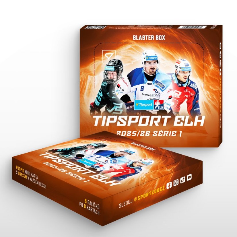 Blaster box - karty hokejowe SportZoo Tipsport ELH 2025/26 - Seria 1