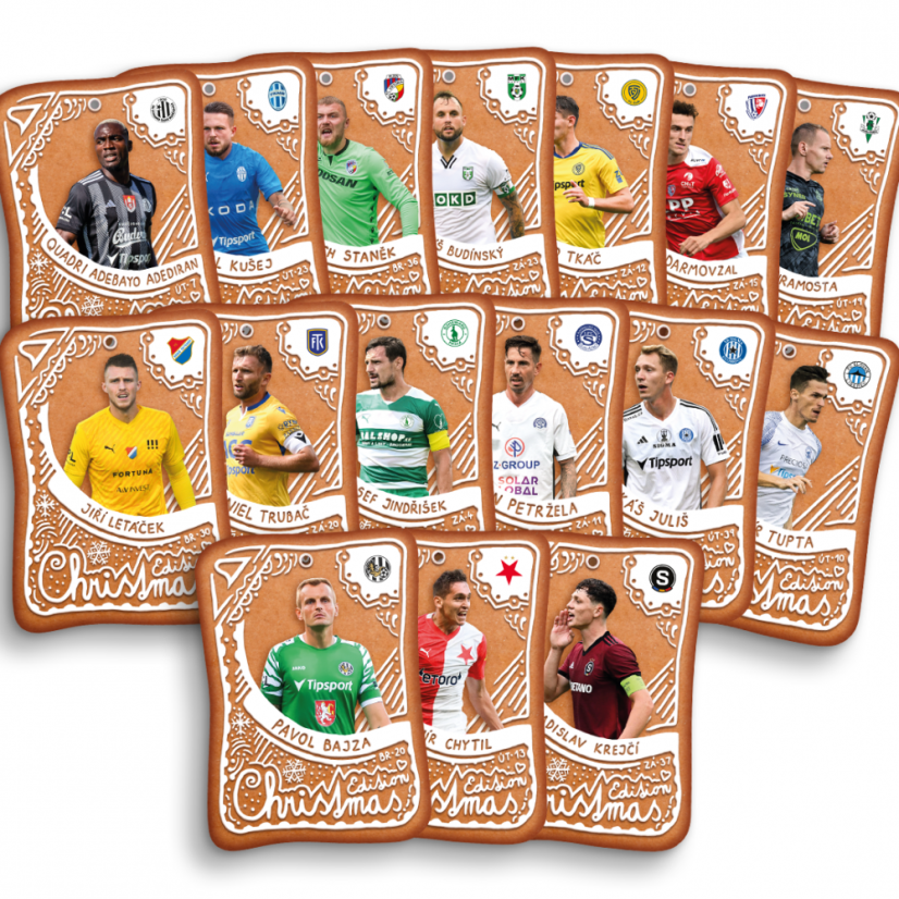 Set 16 kartičiek FORTUNA:LIGA Christmas Edition 2023