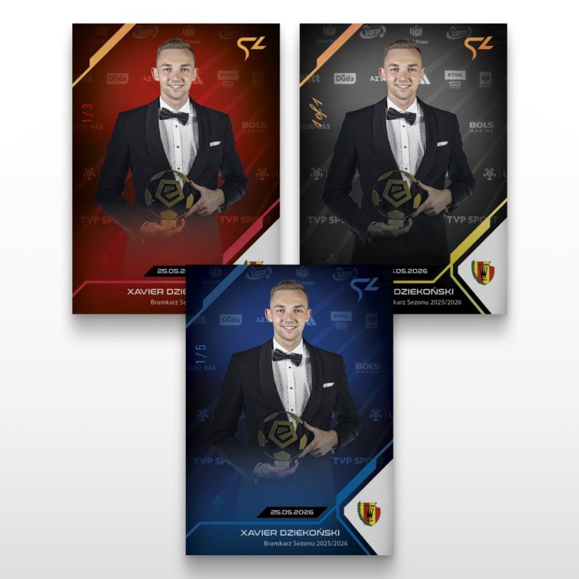 Fotbalová kartička L-82 Xavier Dziekoński - SportZoo PKO BP Ekstraklasa 2025/26 LIVE