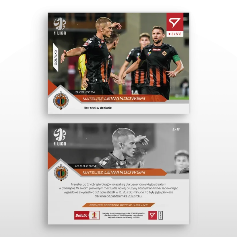 L-11 ZESTAW Mateusz Lewandowski Betclic 1 Liga 2024/25 LIVE + UCHWYT