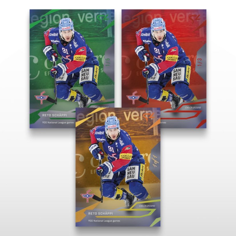 Hockey-samlar­kort L-38 Reto Schäppi – SportZoo National League 2025/26 LIVE