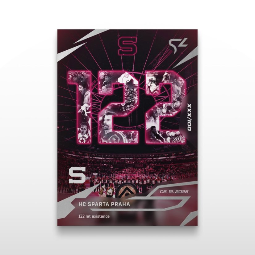 Hokejová  kartička L-19 HC Sparta Praha - SportZoo Tipsport ELH 2025/26 LIVE