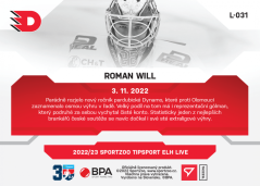 L-031 Roman Will TELH 2022/23 LIVE