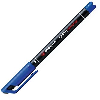 Fixka STABILO OHPen universal permanent F - modrá