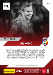 L-075 Jan Kopic FORTUNA:LIGA 2022/23 LIVE