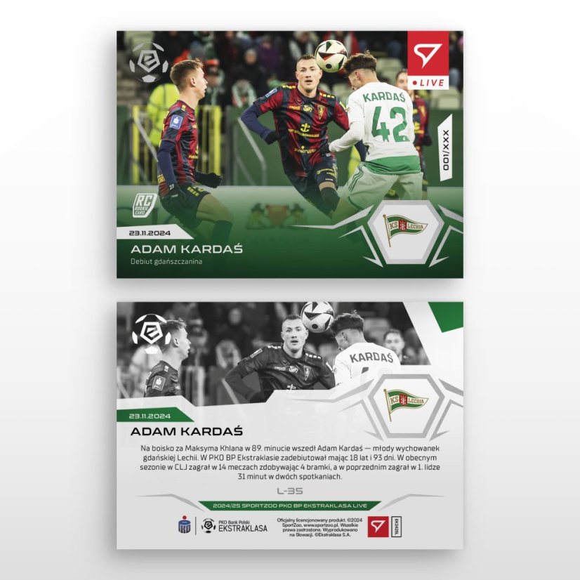 L-35 Adam Kardaś PKO BP Ekstraklasa 2024/25 LIVE