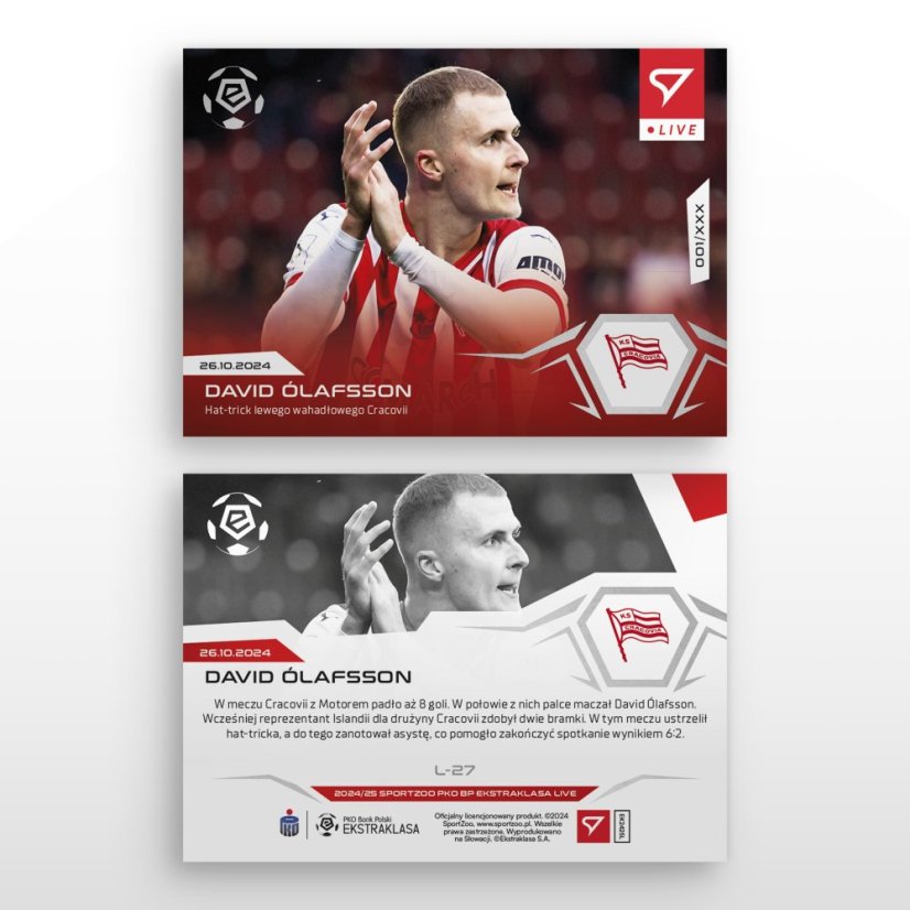 L-27 David Ólafsson PKO BP Ekstraklasa 2024/25 LIVE