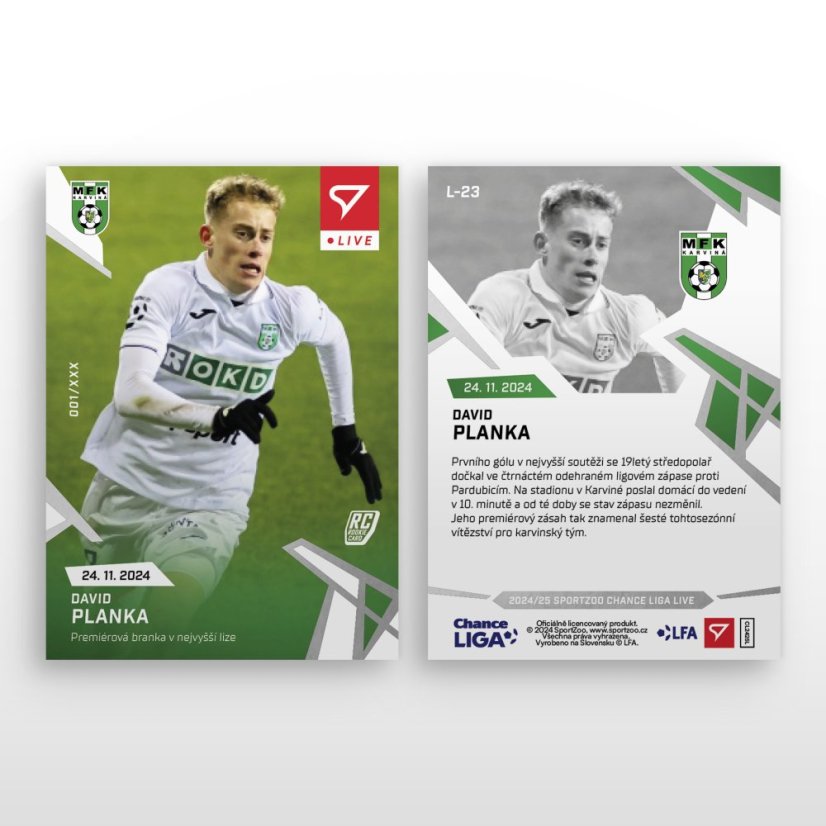 L-23 David Planka Chance Liga 2024/25 LIVE