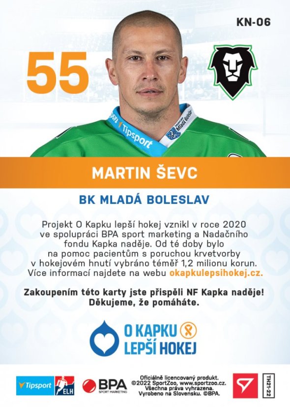 Set (15 karet) TELH 2021/22 KAPKA NADĚJE