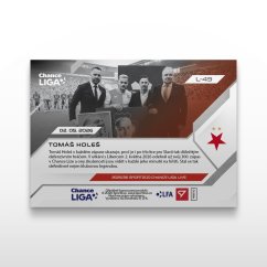 Futbalová kartička L-49 Tomáš Holeš - SportZoo Chance Liga 2025/26 LIVE