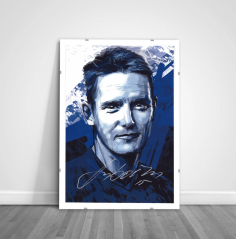 Podpísaný portrét Slovenskí Sokoli 2021 x/4 - Tomáš Hubočan