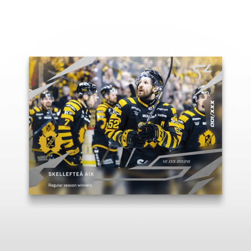 Hokejová  kartička L-32 Skellefteå AIK - SportZoo Svenska hockeyligan 2025/26 LIVE