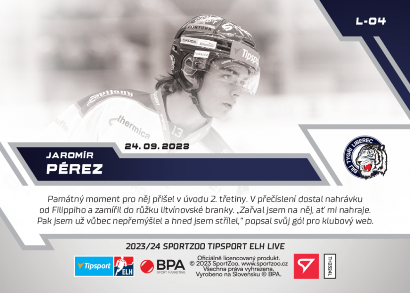 L-04 Jaromír Pérez TELH 2023/24 LIVE