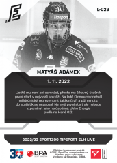 L-029 Matyáš Adámek TELH 2022/23 LIVE