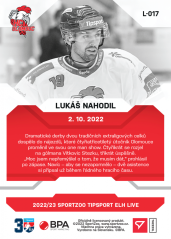 L-017 Lukáš Nahodil TELH 2022/23 LIVE