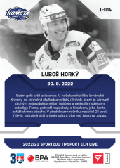 L-014 Luboš Horký TELH 2022/23 LIVE
