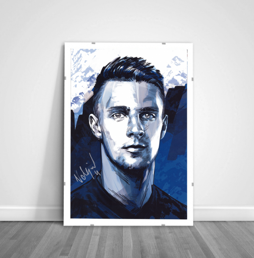 Podepsaný portrét Slovenskí Sokoli 2021 x/4 - Martin Valjent