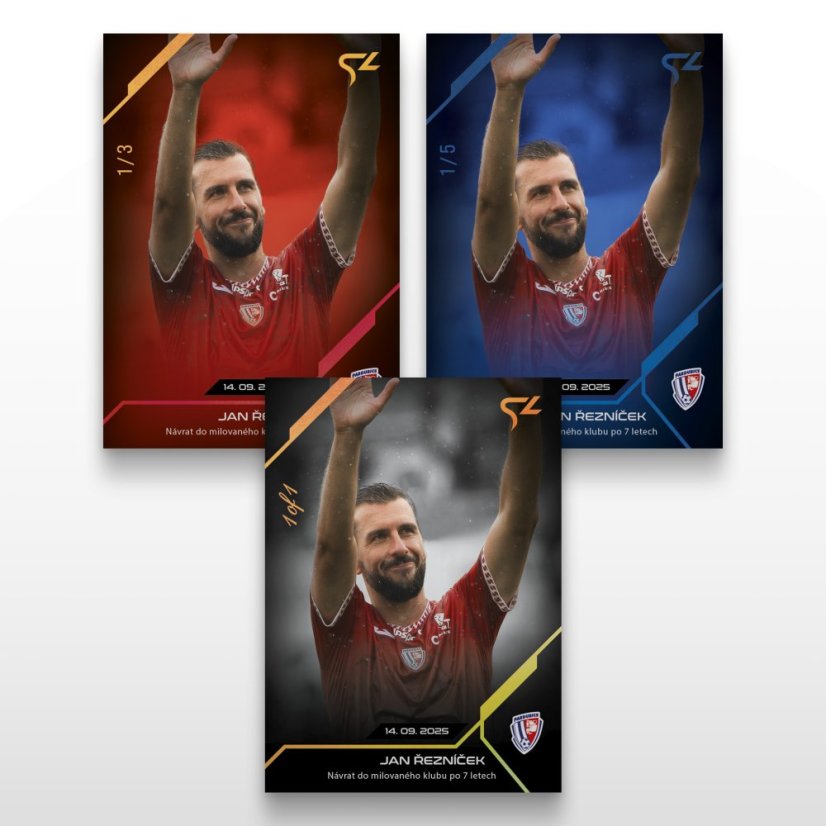 Football trading card L-11 JAN ŘEZNÍČEK - SportZoo Chance Liga 2025/26 LIVE