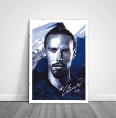 Podpísaný portrét Slovenskí Sokoli 2021 x/4 - Marek Hamšík