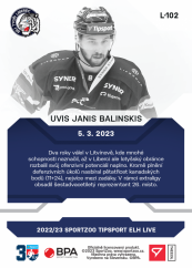 L-102 Uvis Janis Balinskis TELH 2022/23 LIVE
