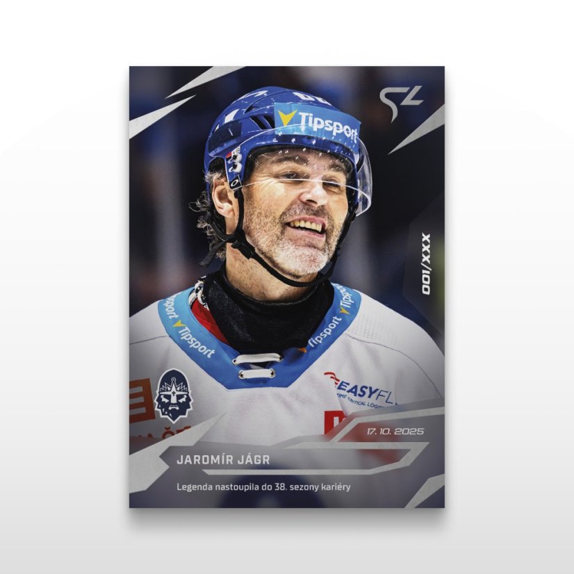 Hokejová  kartička L-05 Jaromír Jágr - SportZoo Tipsport ELH 2025/26 LIVE