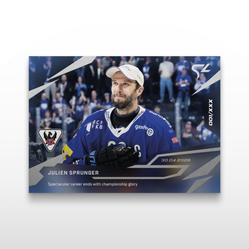 Hokejová kartička L-61 Julien Sprunger - SportZoo National League 2025/26 LIVE