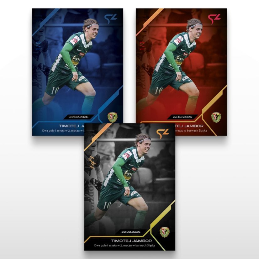 Football trading card L-25 Timotej Jambor - SportZoo Betclic 1 Liga 2025/26 LIVE