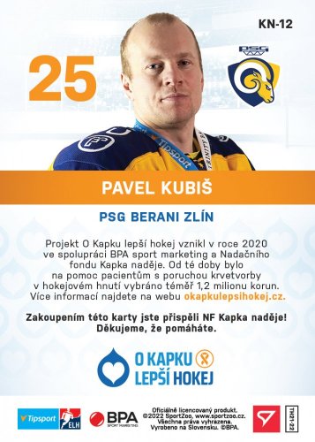KN-12 Pavel Kubiš TELH 2021/22 KAPKA NADĚJE