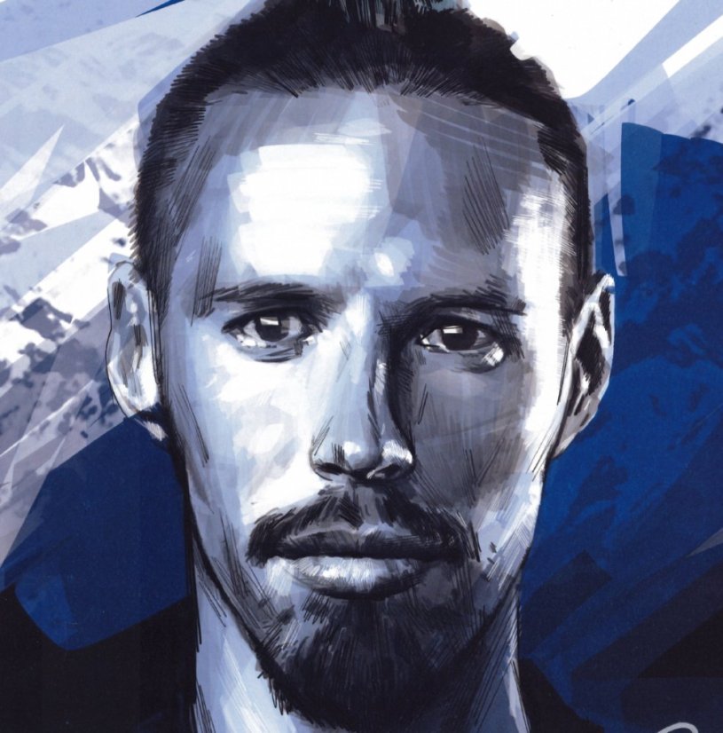 Podpísaný portrét Slovenskí Sokoli 2021 x/4 - Marek Hamšík