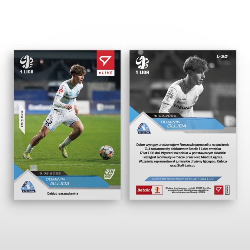 L-30 Dominik Gujda Betclic 1 Liga 2024/25 LIVE
