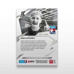 Hokejová kartička L-18 Robin Sapoušek - SportZoo Tipsport ELH 2025/26 LIVE