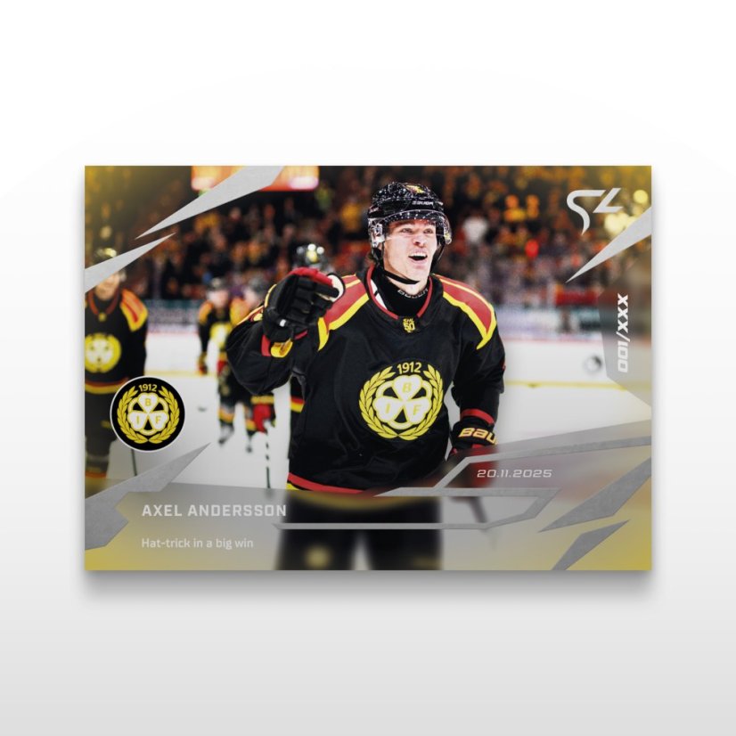 Hokejová kartička L-14 Axel Andersson - SportZoo Svenska hockeyligan 2025/26 LIVE