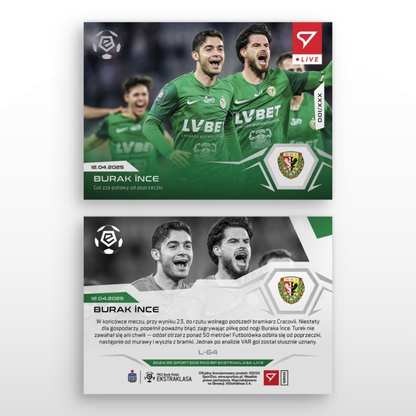 L-64 SADA Burak İnce PKO BP Ekstraklasa 2024/25 LIVE + UCHWYT