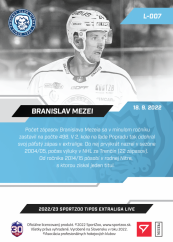 L-007 Branislav Mezei TEL 2022/23 LIVE