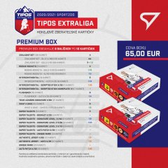2x Premium box + PREZENT 1x Hobby box Tipos extraliga 2020/21 – 2. seria