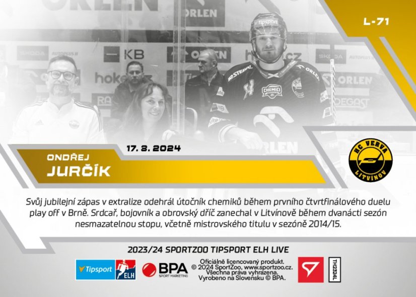 L-71 Ondřej Jurčík TELH 2023/24 LIVE