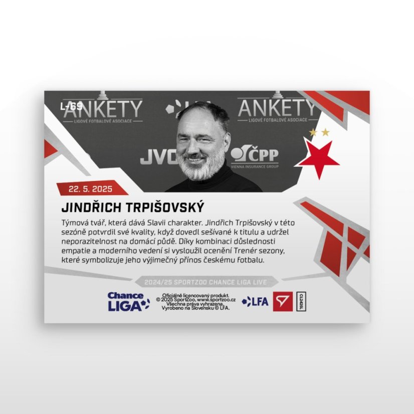 L-69 Jindřich Trpišovský Chance Liga 2024/25 LIVE