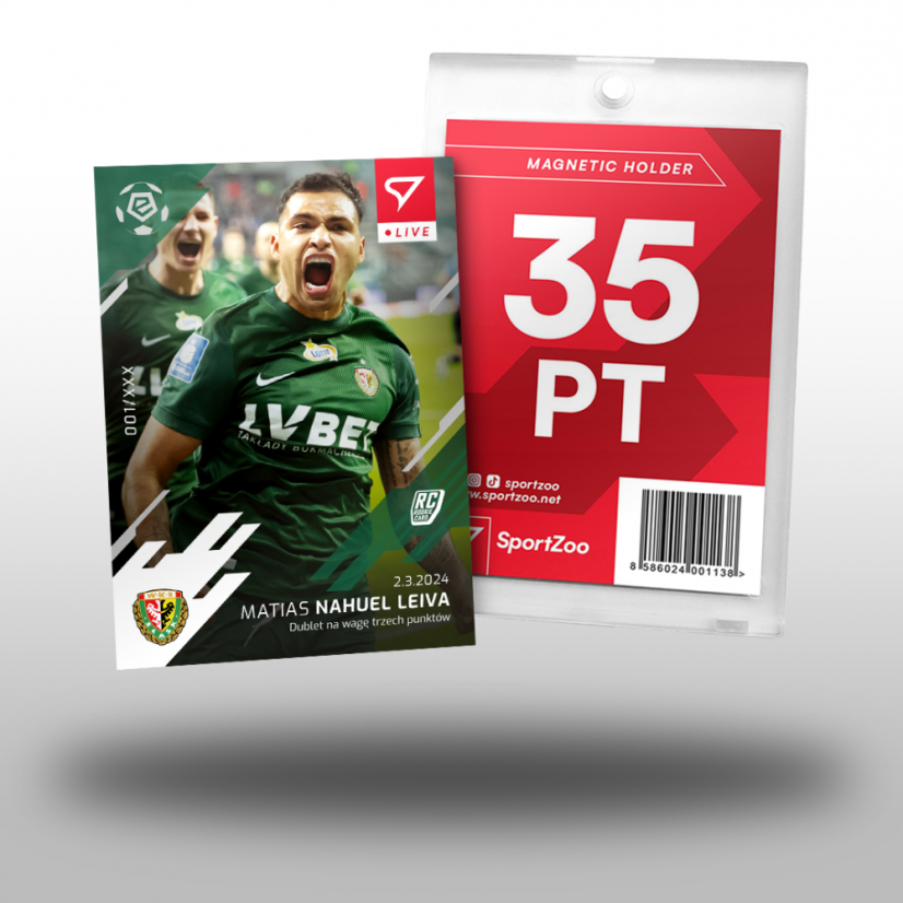 L-46 ZESTAW Matias Nahuel Leiva PKO Bank Polski Ekstraklasa 2023/24 LIVE + UCHWYT