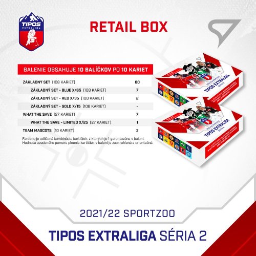 Retail box Tipos extraliga 2021/22 – 2. série