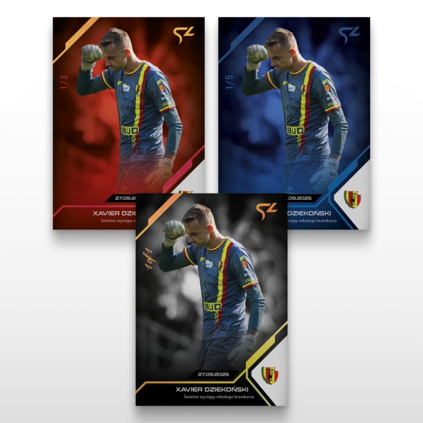 Football trading card L-15 Xavier Dziekoński - SportZoo PKO BP Ekstraklasa 2025/26 LIVE