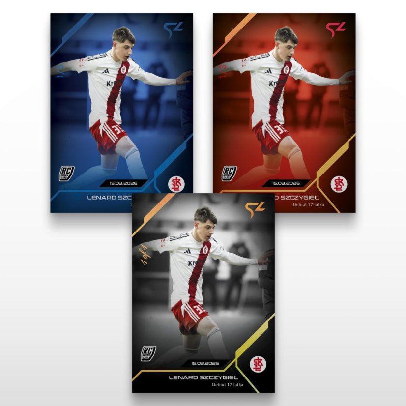 Football trading card L-34 Lenard Szczygieł - SportZoo Betclic 1 Liga 2025/26 LIVE