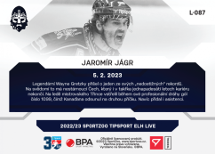 L-087 Jaromír Jágr TELH 2022/23 LIVE