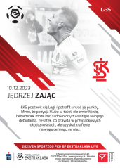 L-35 Jędrzej Zając PKO Bank Polski Ekstraklasa 2023/24 LIVE