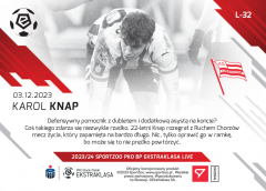 L-32 Karol Knap PKO Bank Polski Ekstraklasa 2023/24 LIVE